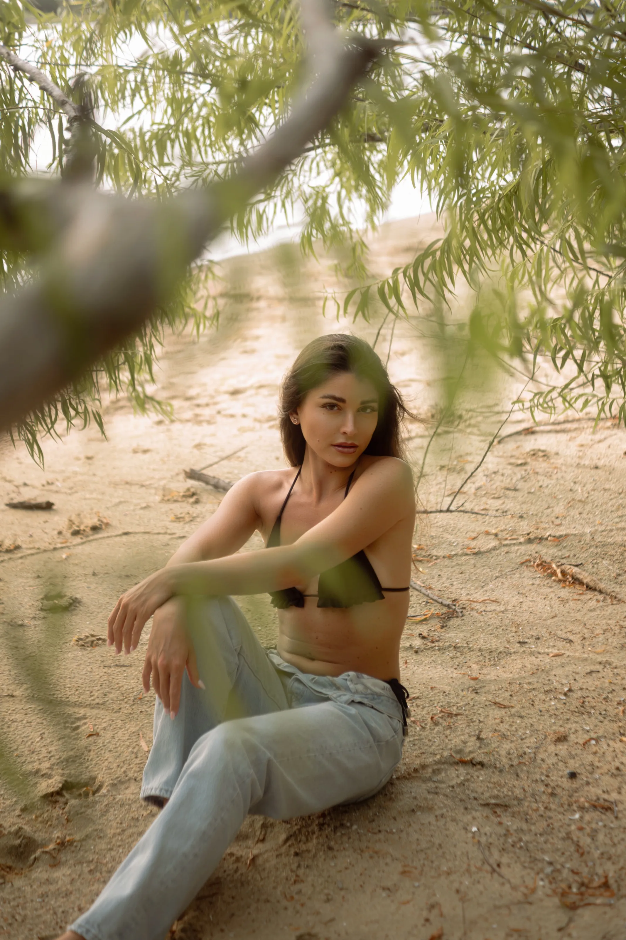 Quiet portrait beside the water